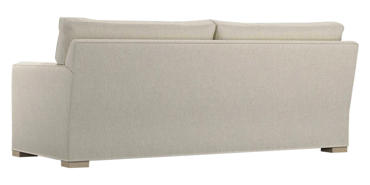 Taft Fabric Cement with Slate Maple | Camden Axel Bench Seat Sofa | Valley Ridge Furniture