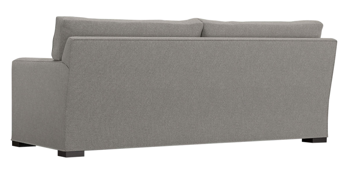 Douglas Fabric Nickel with Fossil Hardwood | Camden Axel Sofa | Valley Ridge Furniture