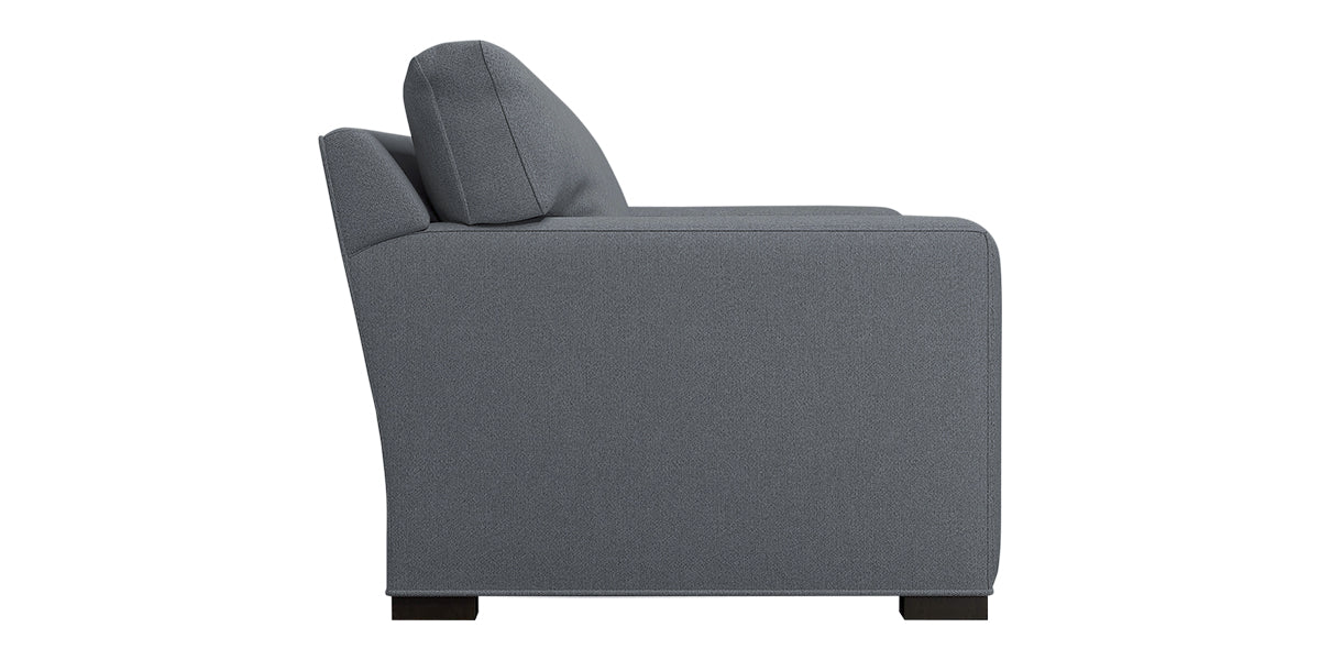 Douglas Fabric Eclipse with Fossil Hardwood | Camden Axel Sofa | Valley Ridge Furniture