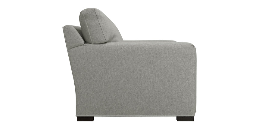Douglas Fabric Ice with Fossil Hardwood | Camden Axel Sofa | Valley Ridge Furniture