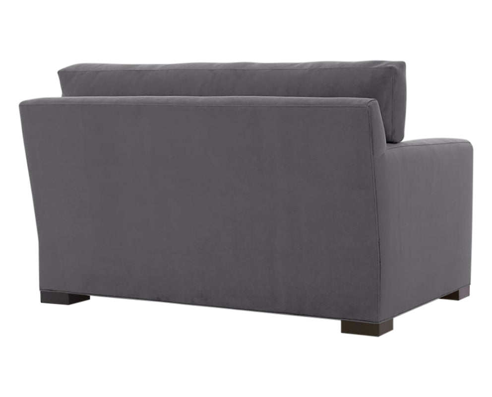 Vertual Fabric Steel with Fossil Hardwood | Camden Axel Chair & 1/2 | Valley Ridge Furniture