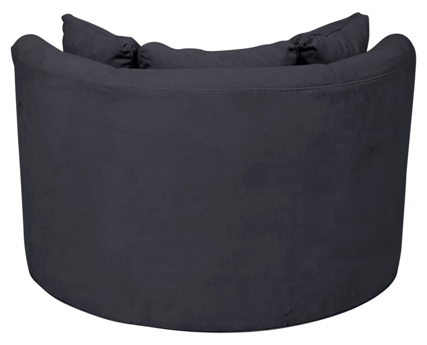 View Fabric Slate | Camden Cuddle Chair | Valley Ridge Furniture