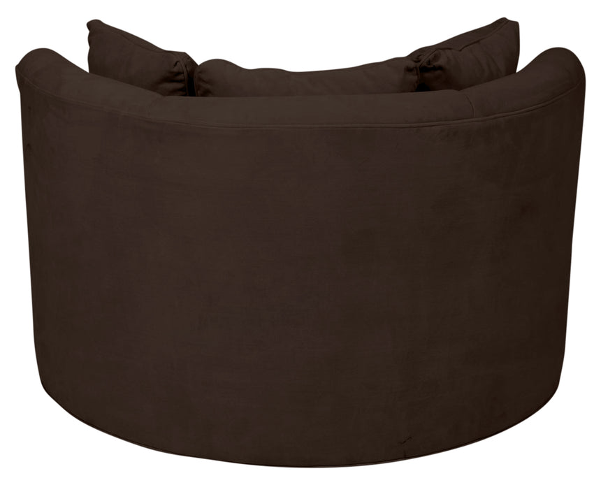 View Fabric Walnut | Camden Cuddle Chair | Valley Ridge Furniture