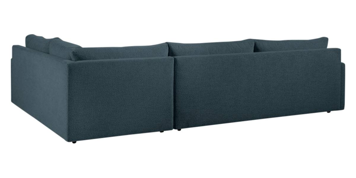 Plush Fabric Azure | Camden Sarah L Sectional | Valley Ridge Furniture
