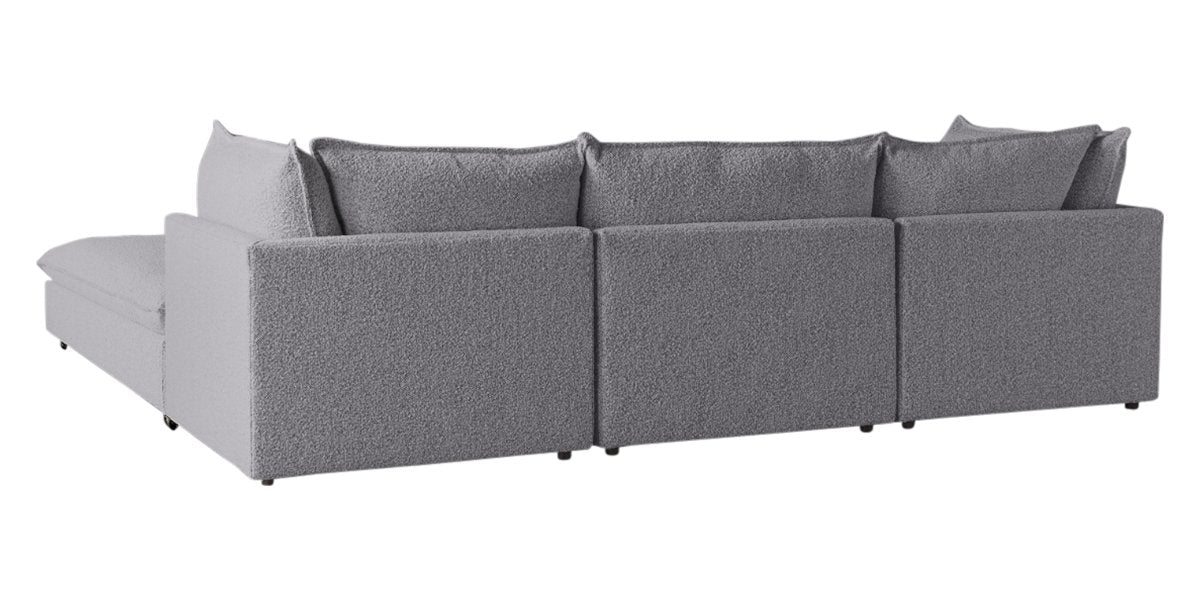 Burbank Fabric Stone | Camden Cameron 4-Piece Sectional | Valley Ridge Furniture