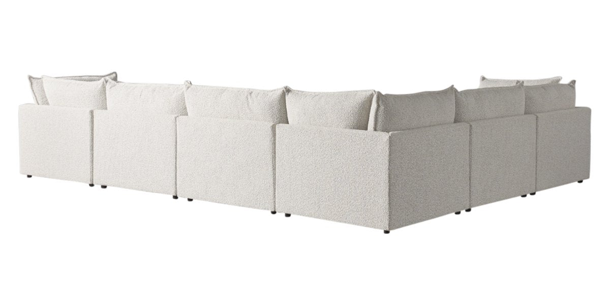 Burbank Fabric Natural | Camden Cameron 7-Piece Sectional | Valley Ridge Furniture