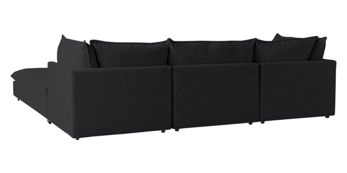 Burbank Fabric Charcoal | Camden Cameron 4-Piece Sectional | Valley Ridge Furniture