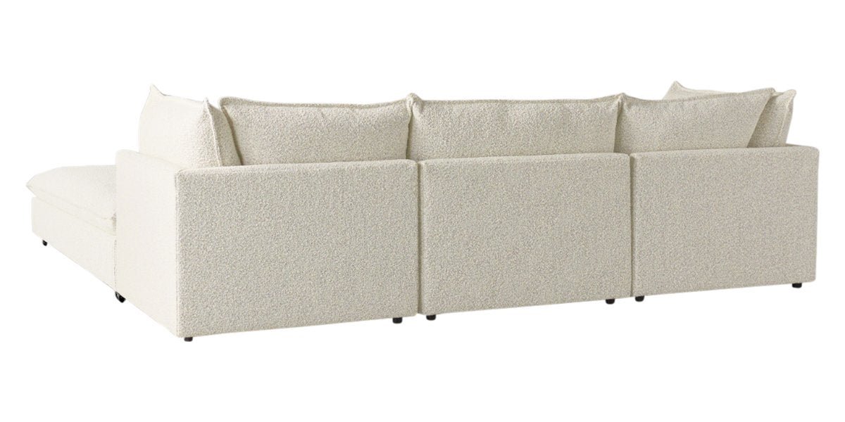 Burbank Fabric Cream | Camden Cameron 4-Piece Sectional | Valley Ridge Furniture