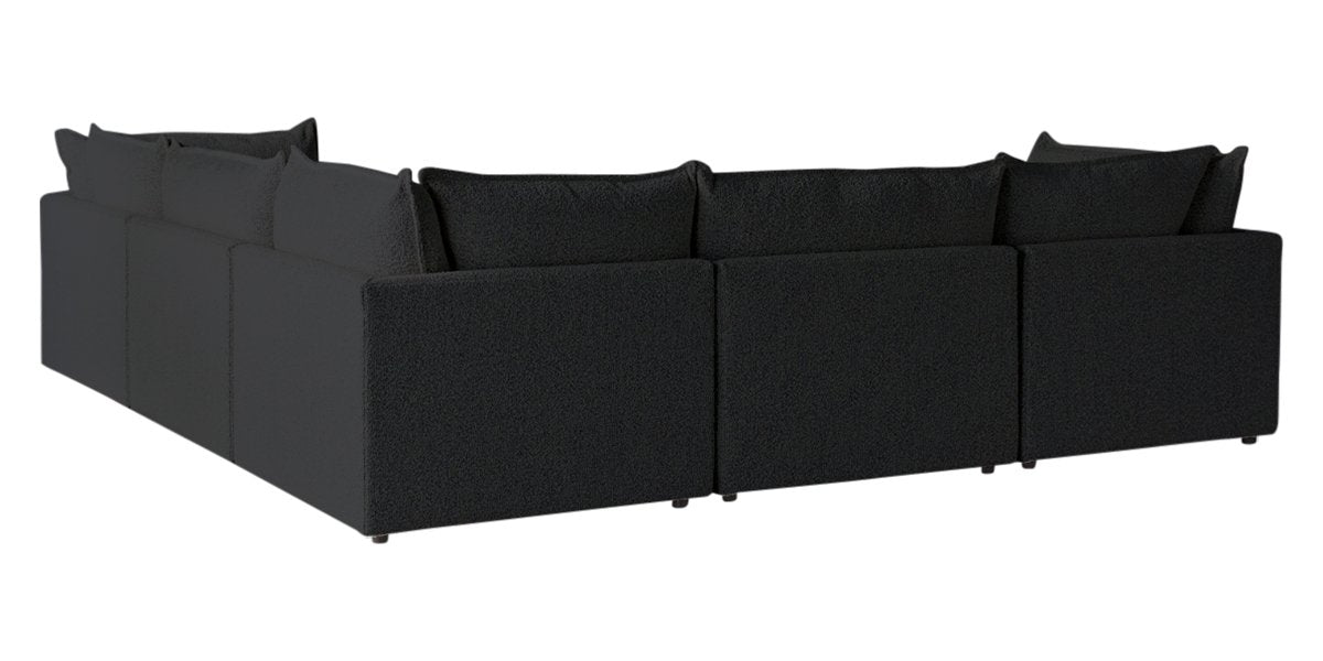 Burbank Fabric Charcoal | Camden Cameron 5-Piece Corner Sofa | Valley Ridge Furniture
