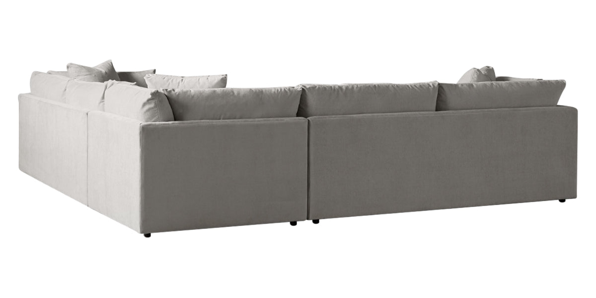 Dayo Fabric Gray | Camden Big Easy 3-Piece Sectional | Valley Ridge Furniture