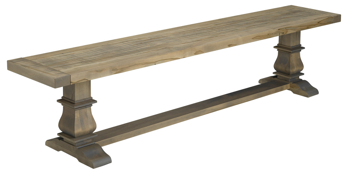 Bench as Shown | Cardinal Woodcraft Black Sea Bench | Valley Ridge Furniture