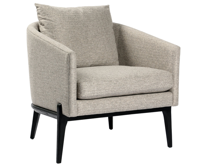Orly Natural Fabric with Black Oak | Copeland Chair | Valley Ridge Furniture