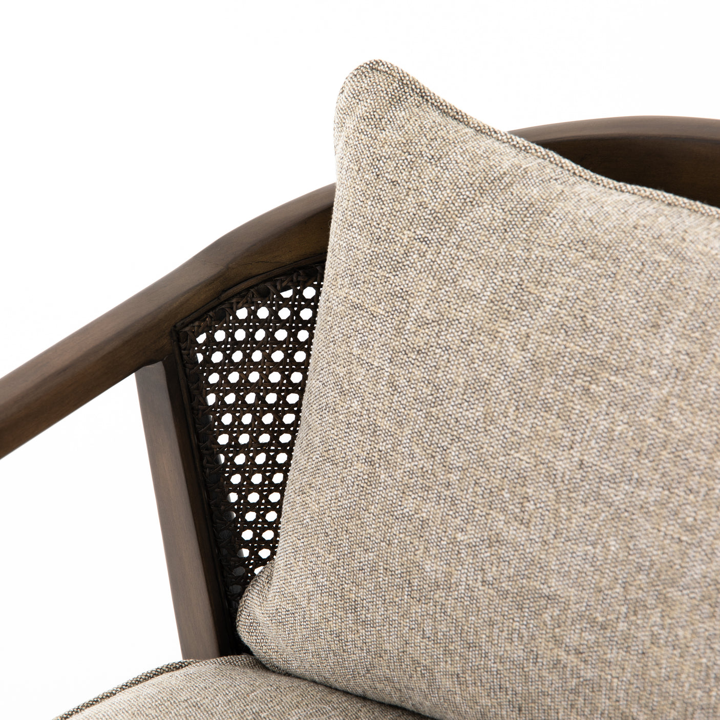 Honey Wheat Fabric with Burnt Birch Parawood | Alexandria Accent Chair | Valley Ridge Furniture
