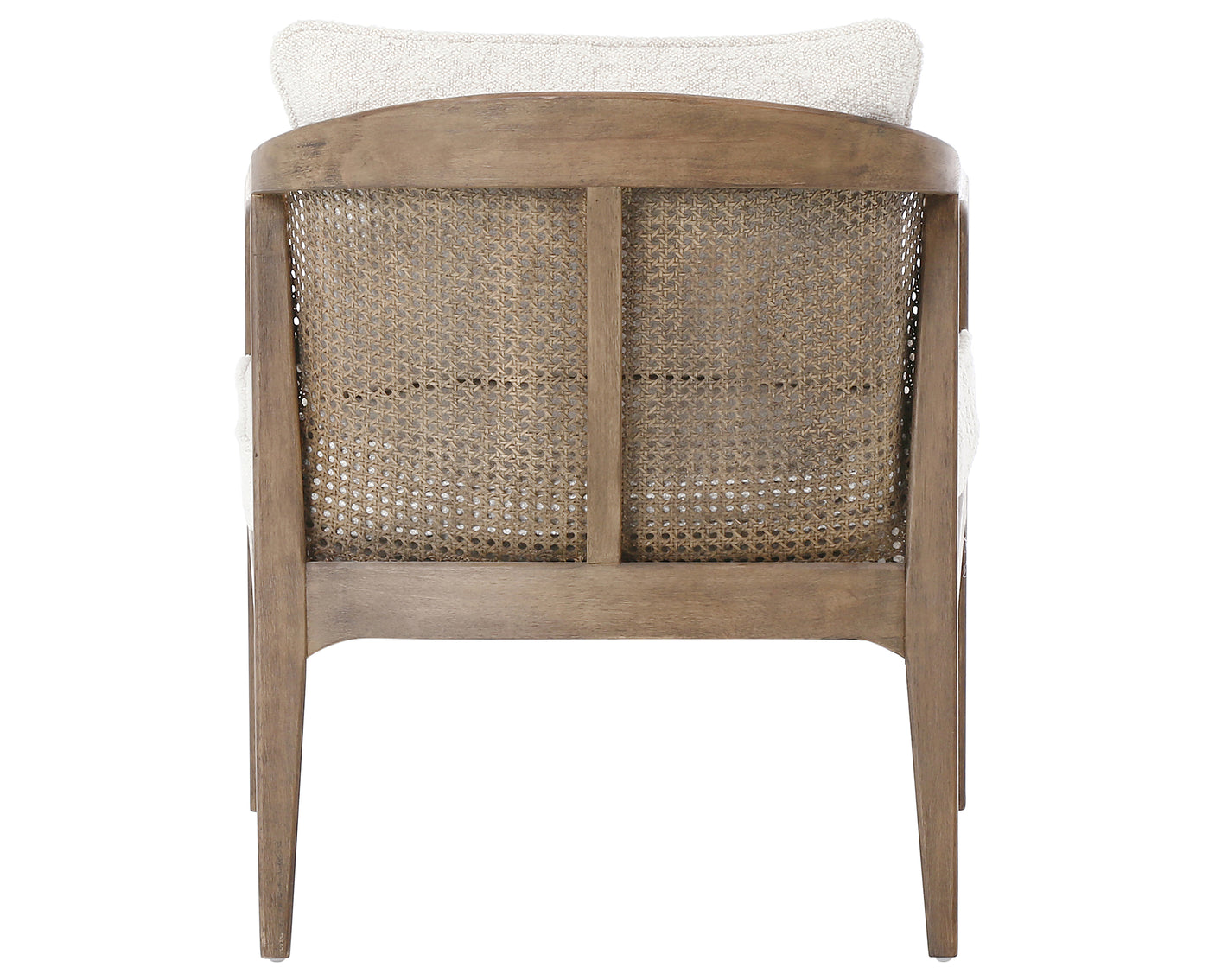 Knoll Natural Fabric with Distressed Natural Parawood | Alexandria Accent Chair | Valley Ridge Furniture