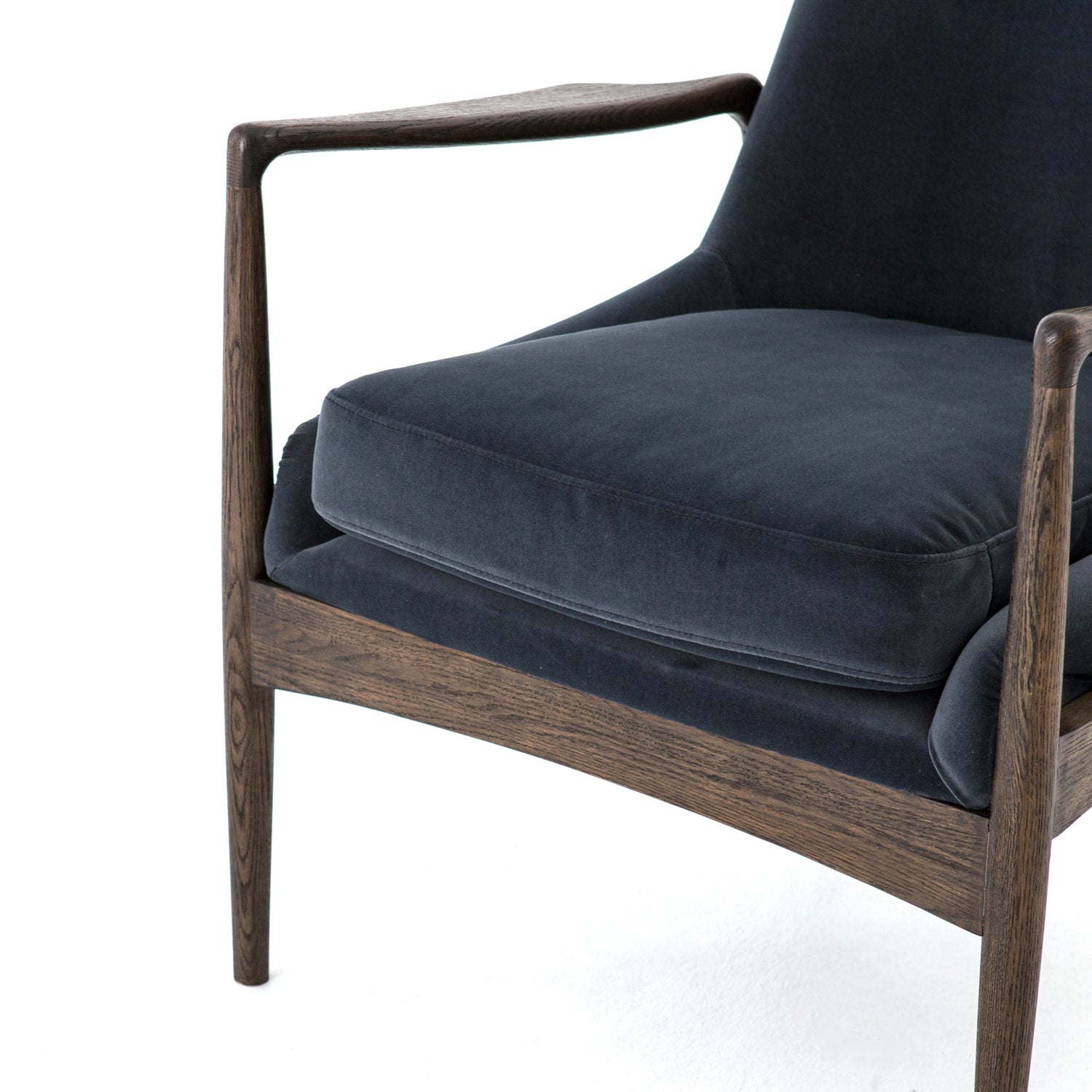 Modern Velvet Shadow Fabric with Warm Nettlewood | Braden Chair | Valley Ridge Furniture