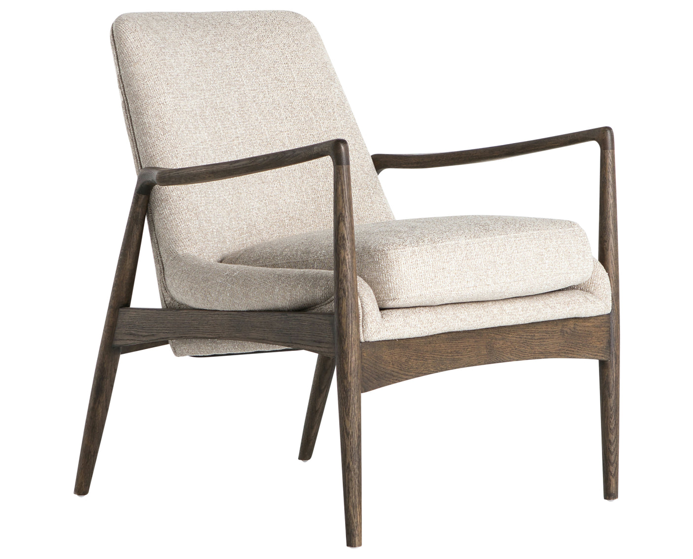 Light Camel Fabric with Warm Nettlewood | Braden Chair | Valley Ridge Furniture