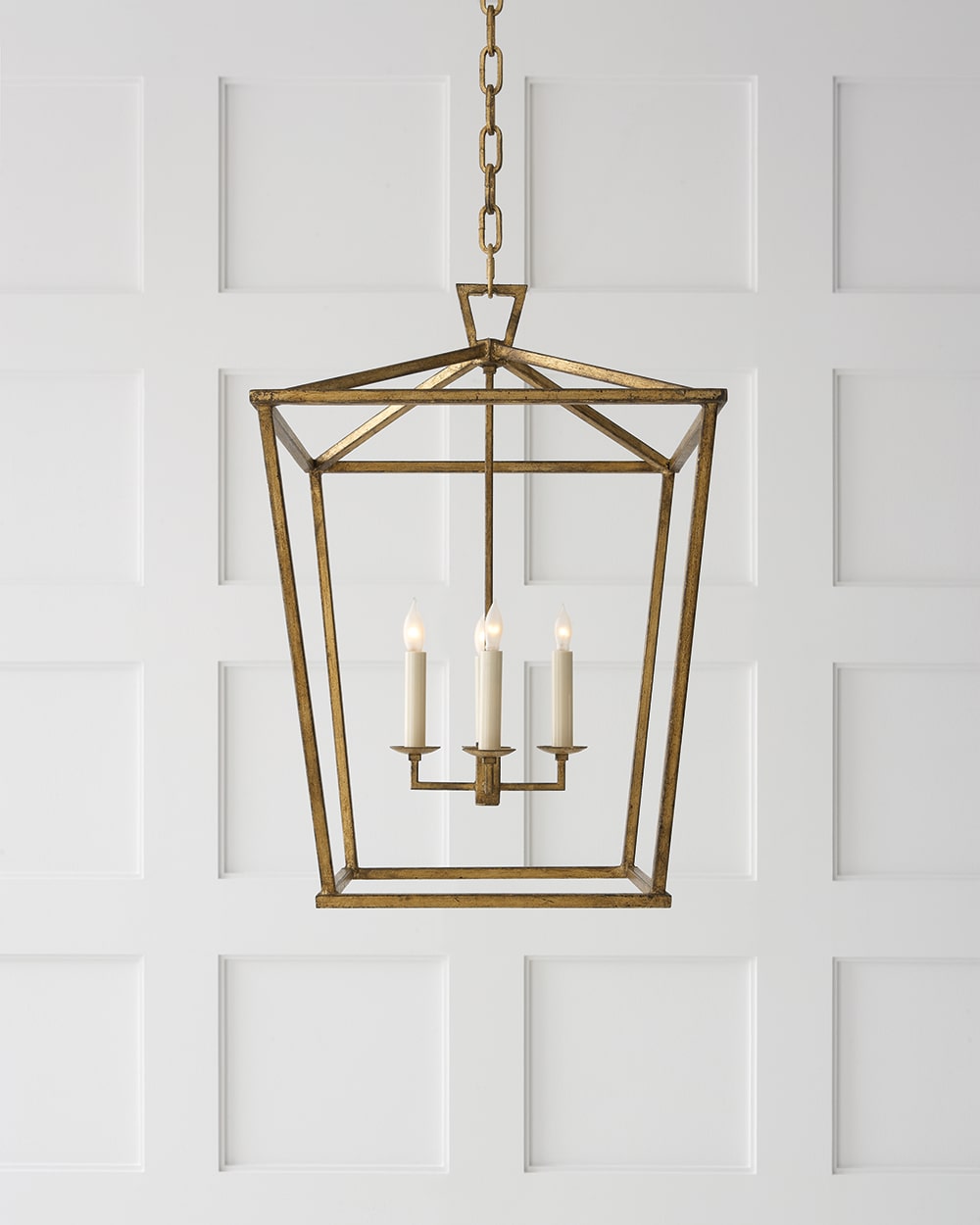 Gilded Iron | Darlana Medium Lantern | Valley Ridge Furniture