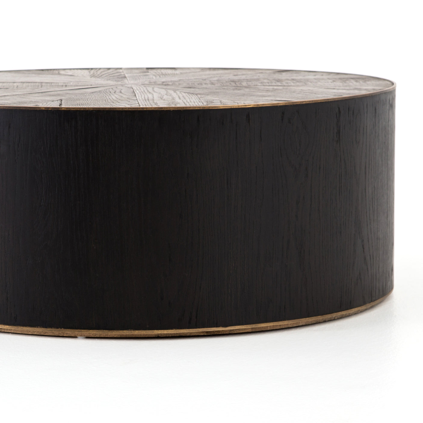 Ebony & Bright Brass | Perry Coffee Table | Valley Ridge Furniture