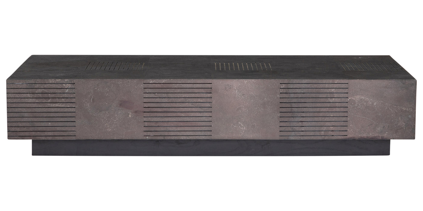 Bluestone with Jet Black Oak | Masera Rectangular Coffee Table | Valley Ridge Furniture