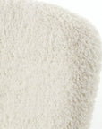 Ivory Angora Faux Shearling with Waxed Black Iron | Caleb Chair | Valley Ridge Furniture