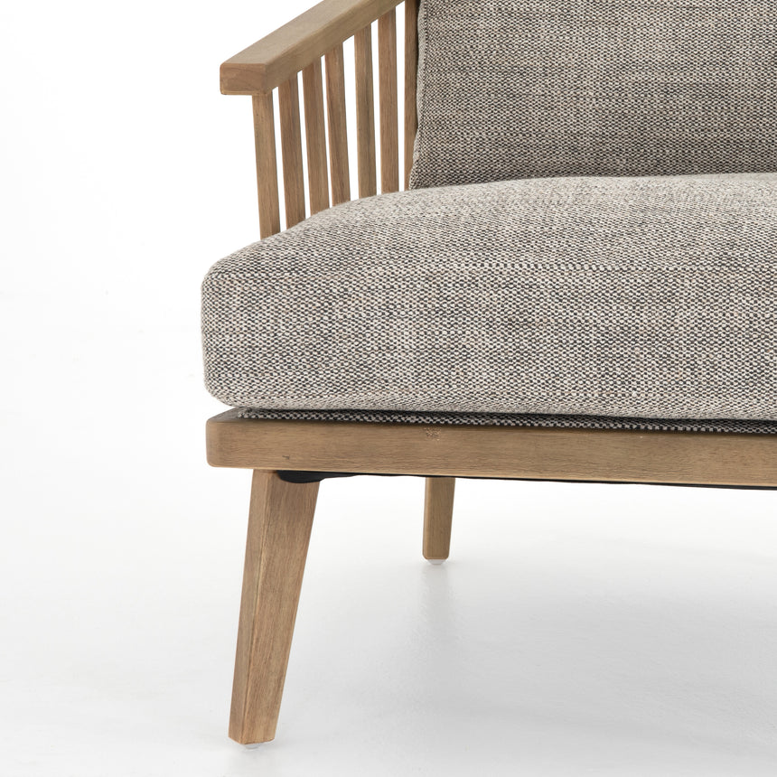 Thames Coal Fabric with Natural Parawood | Ariel Chair | Valley Ridge Furniture
