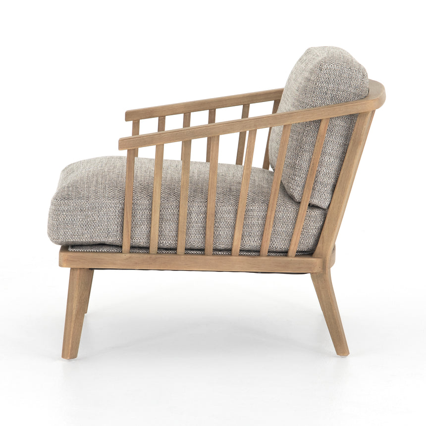 Thames Coal Fabric with Natural Parawood | Ariel Chair | Valley Ridge Furniture