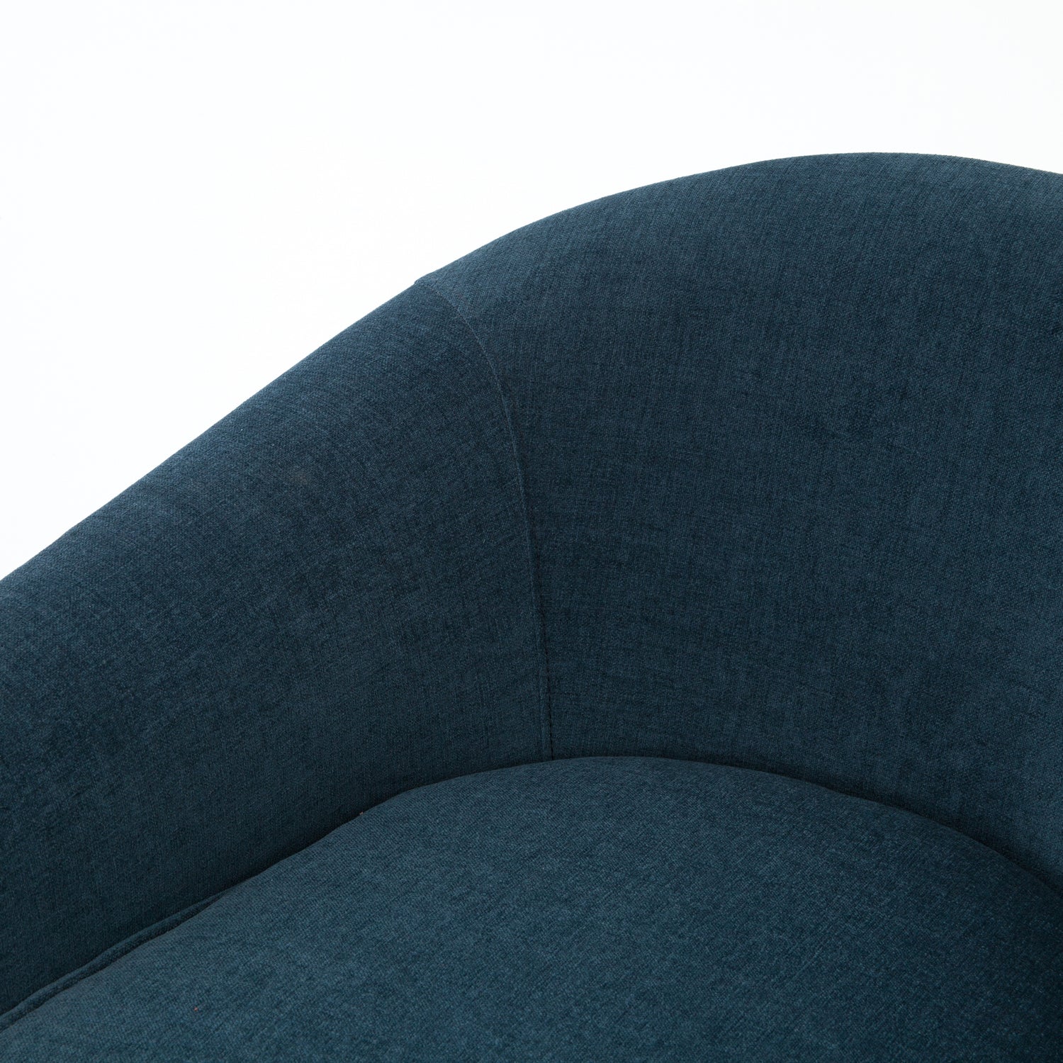 Plush Azure Fabric with Antique Cocoa Parawood | Nomad Chair | Valley Ridge Furniture