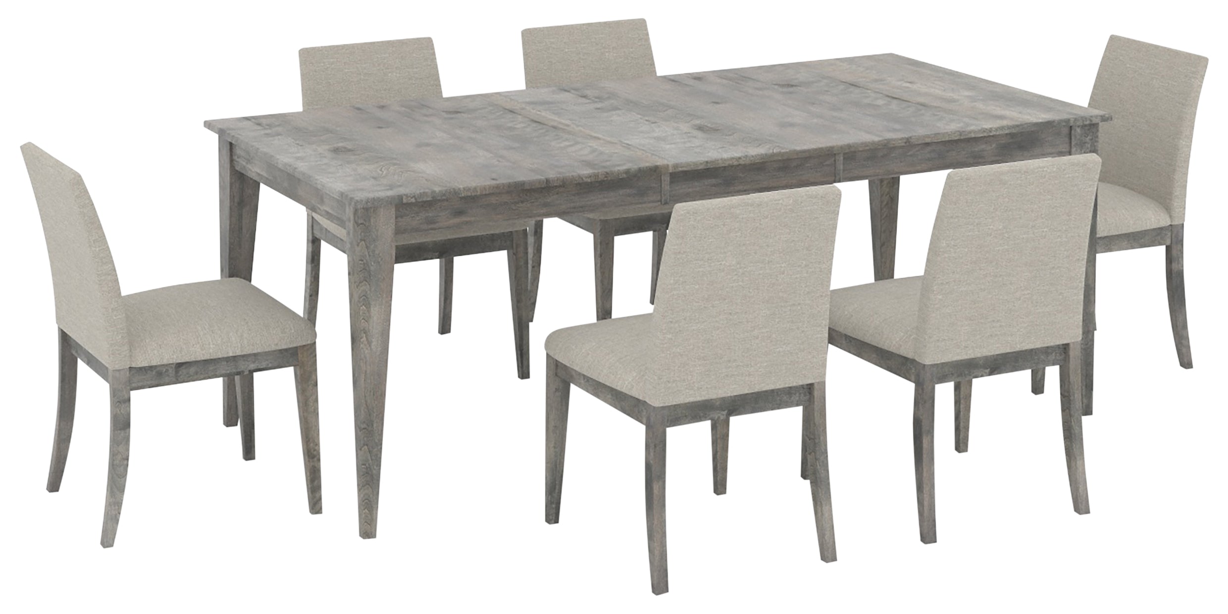 Shadow Birch with Matte Finish and TB Fabric | Canadel Core 3860 Dining Set - Floor Model | Valley Ridge Furniture