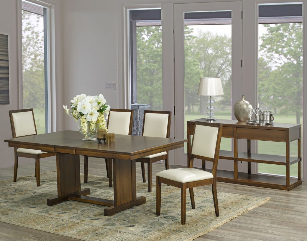 Table as Shown | Cardinal Woodcraft Congress Dining Table | Valley Ridge Furniture