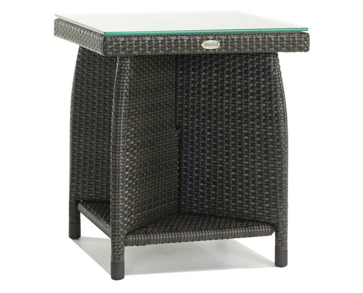 End Table w/Clear Glass | Ratana Palm Harbor Collection | Valley Ridge Furniture