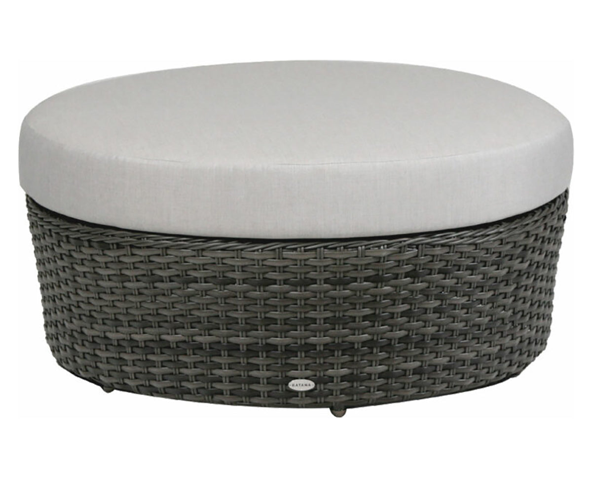 40in Round Ottoman | Ratana Portfino Collection | Valley Ridge Furniture