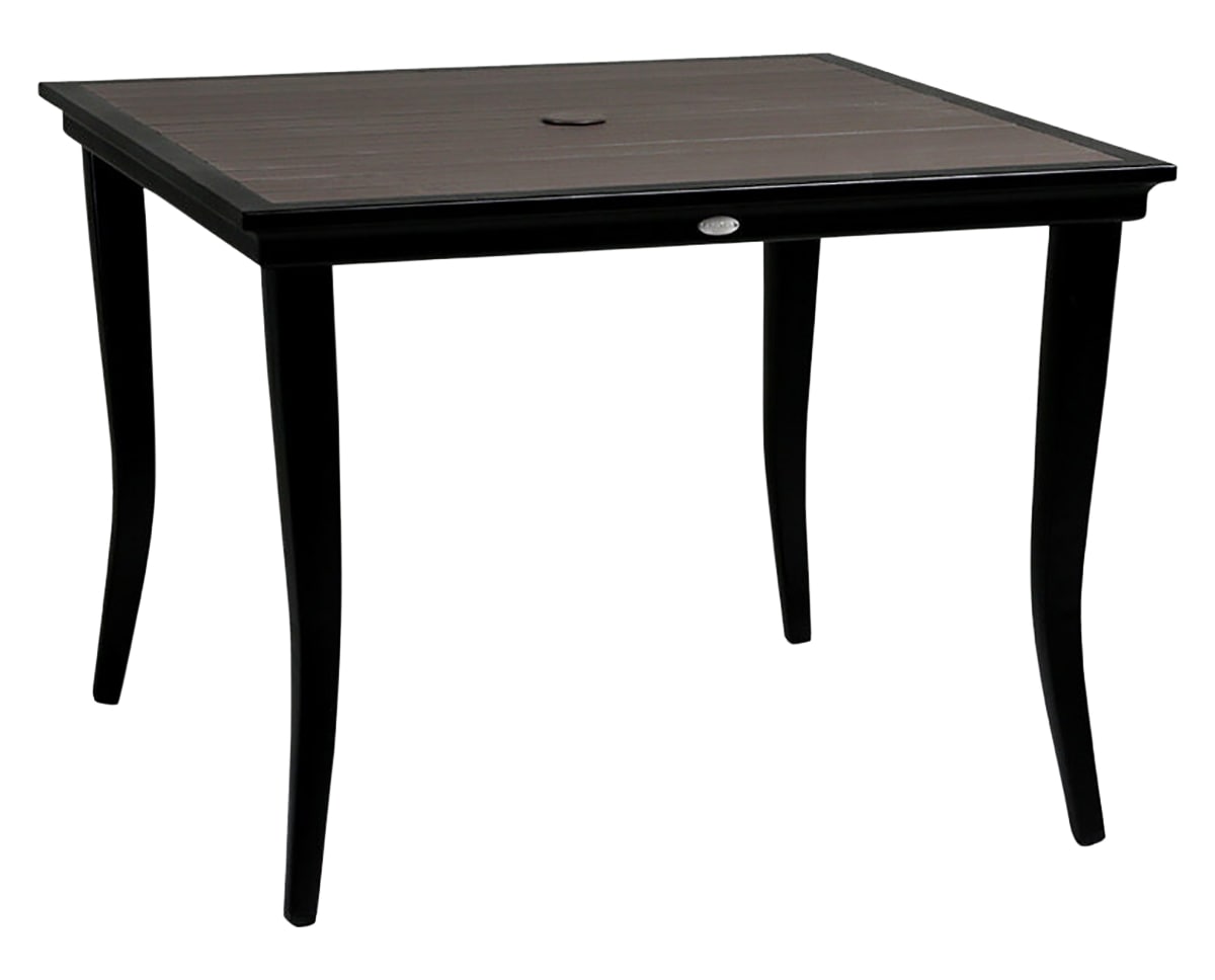 40in Square Dining Table w/Umbrella Hole | Valley Ridge Furniture