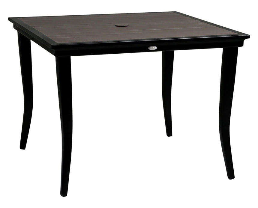 40in Square Dining Table w/Umbrella Hole | Valley Ridge Furniture