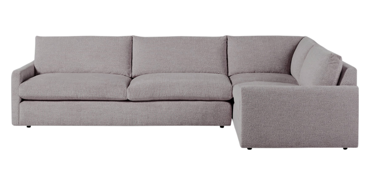Plush Fabric Greystone | Camden Sarah L Sectional | Valley Ridge Furniture