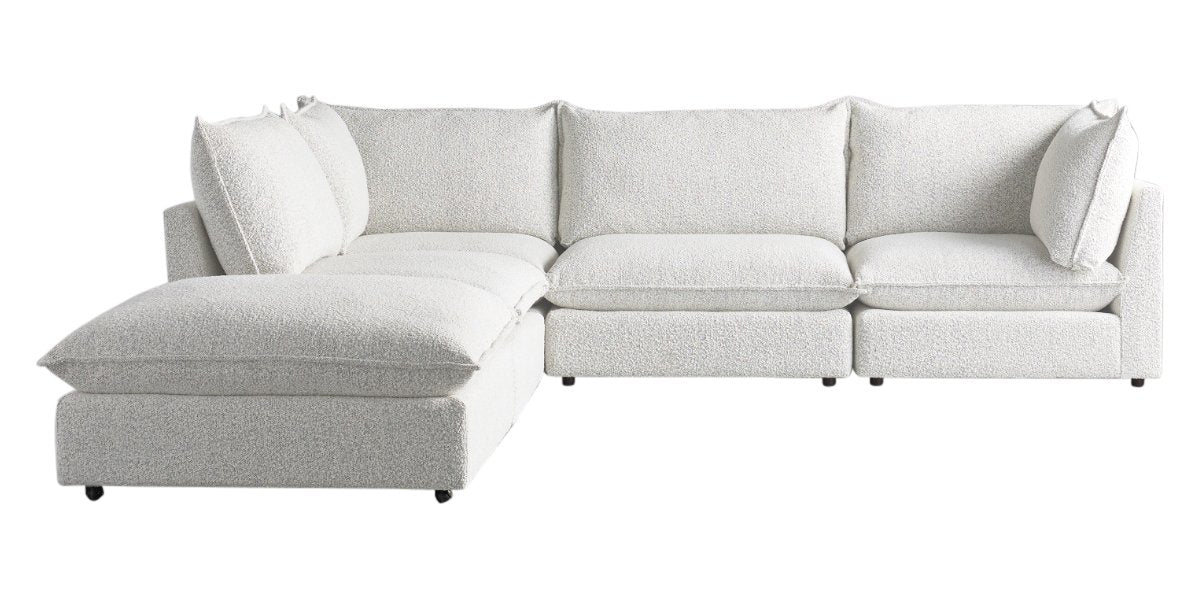 Burbank Fabric Natural | Camden Cameron 5-Piece Sectional | Valley Ridge Furniture