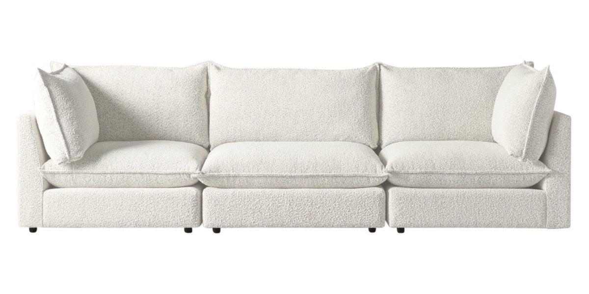 Burbank Fabric Cream | Camden Cameron 3-Piece Sectional | Valley Ridge Furniture