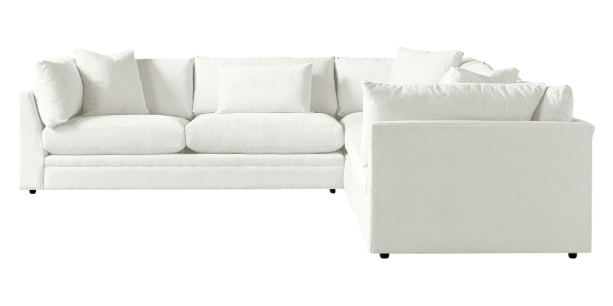Dayo Fabric Snow | Camden Big Easy 3-Piece Sectional | Valley Ridge Furniture