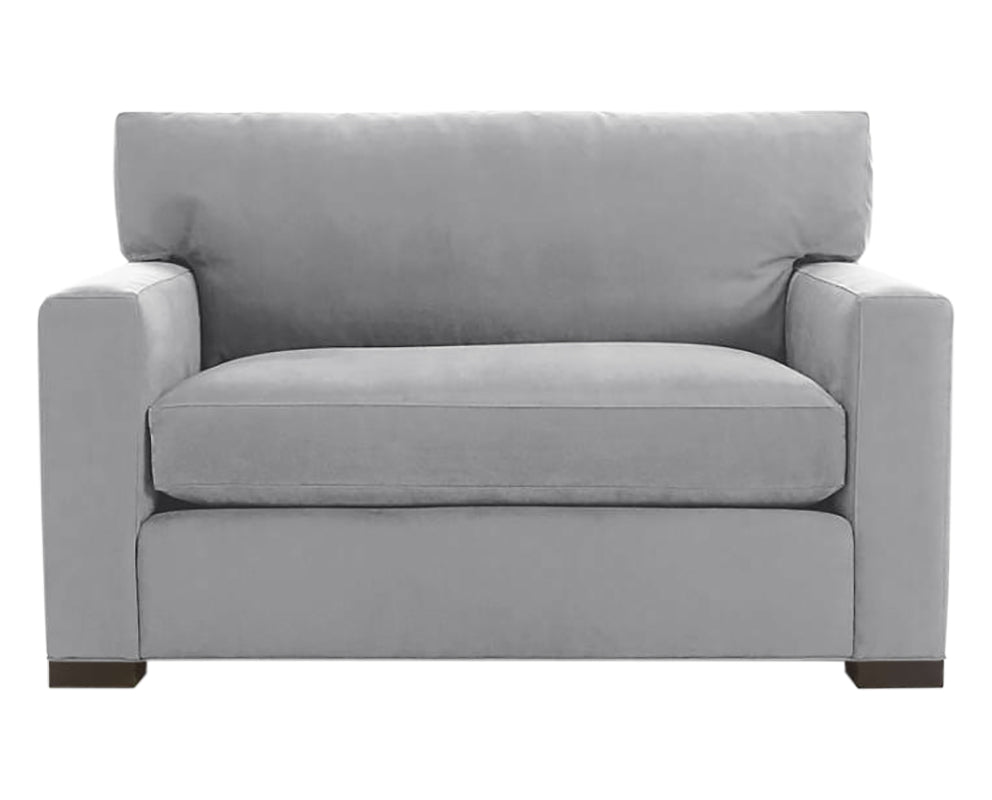 Vertual Fabric Ash with Fossil Hardwood | Camden Axel Chair & 1/2 | Valley Ridge Furniture