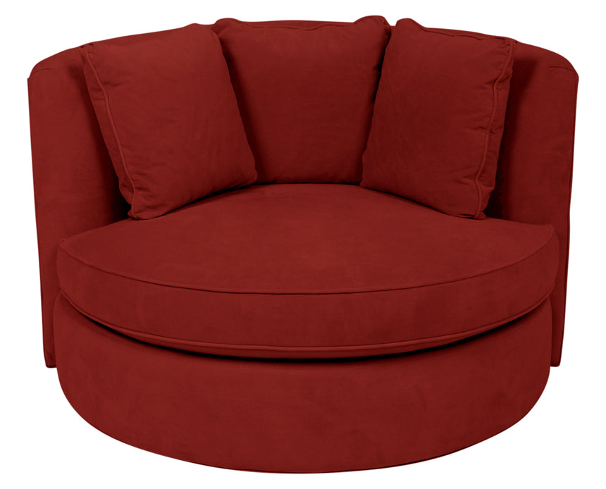 View Fabric Curry | Camden Cuddle Chair | Valley Ridge Furniture