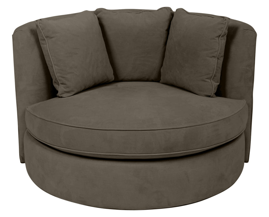 View Fabric Otter | Camden Cuddle Chair | Valley Ridge Furniture