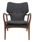 Nuevo Fabric Dark Grey Wool | Nuevo Living Patrik Chair | Valley Ridge Furniture