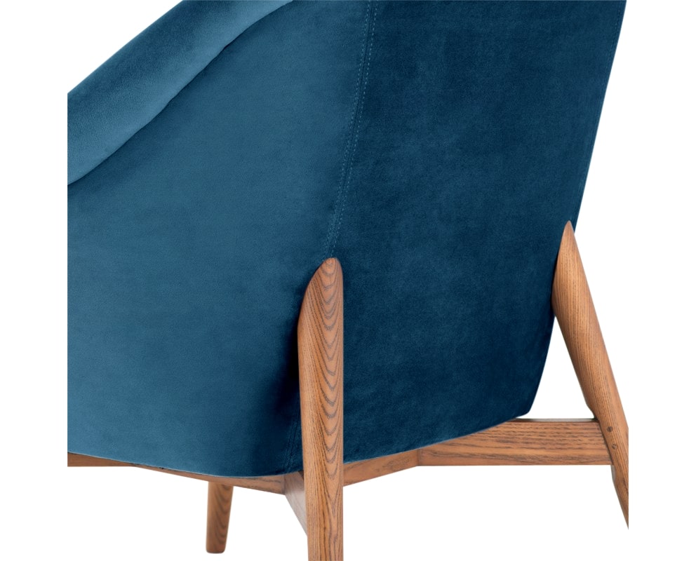 Nuevo Fabric Midnight Blue | Nuevo Living Charlize Chair | Valley Ridge Furniture