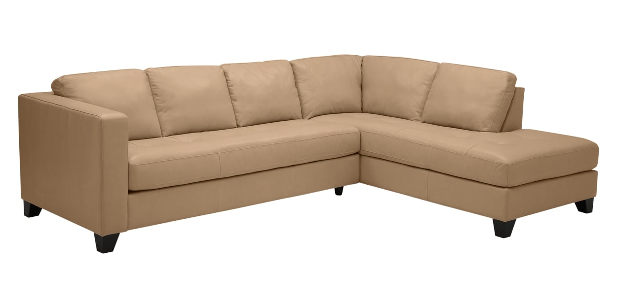 Broadway Leather Khaki | Palliser Furniture Jura Sectional | Valley Ridge Furniture
