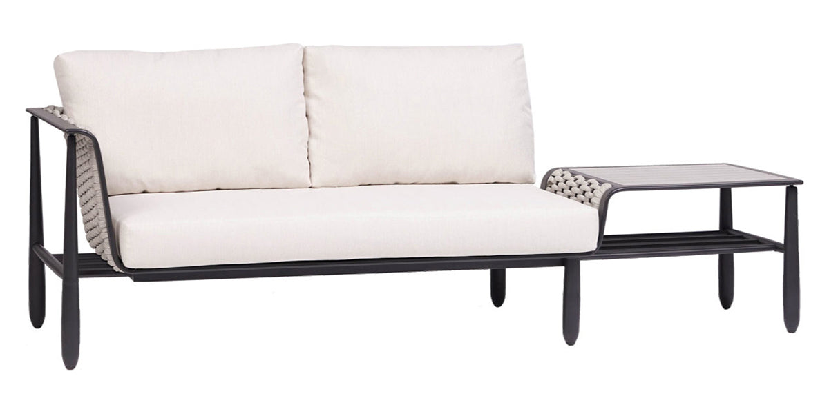 2-Seater Left Arm Chair w/Corner Table | Ratana Diva Collection | Valley Ridge Furniture