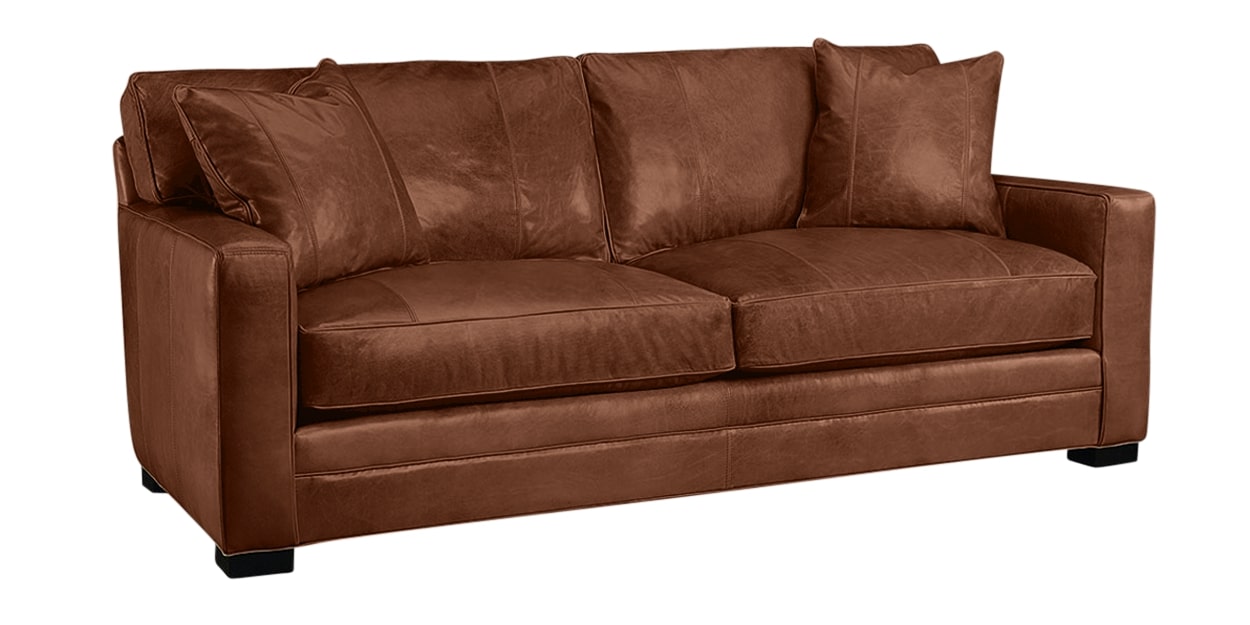 Harness Leather Whiskey | Lee Industries 5285 Leather Sofa | Valley Ridge Furniture