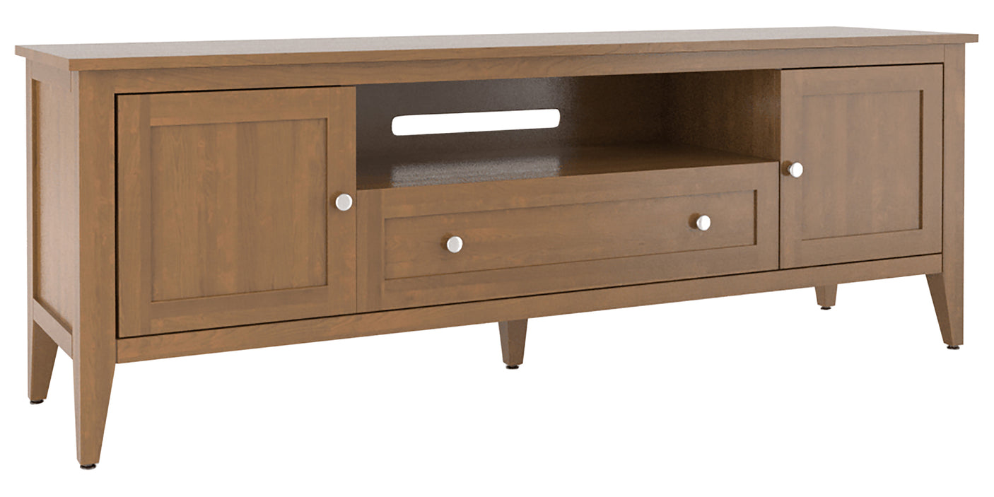 Oak Washed | Canadel Living Media Unit 7225 | Valley Ridge Furniture