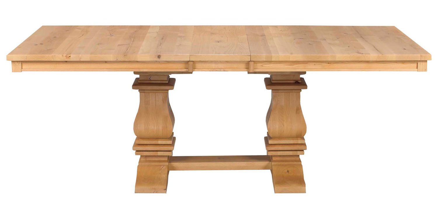 Table as Shown | Cardinal Woodcraft Mediterranean Dining Table | Valley Ridge Furniture