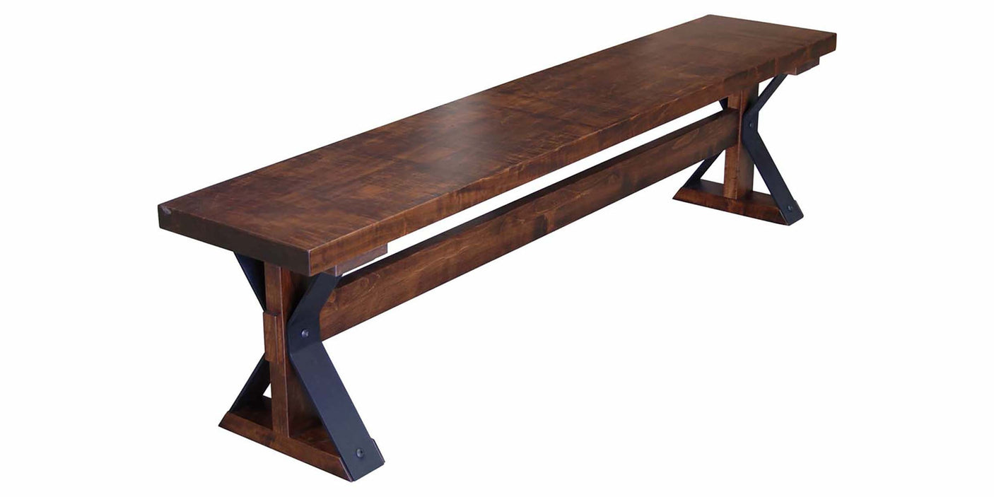 Bench as Shown | Cardinal Woodcraft Moorhouse Bench | Valley Ridge Furniture