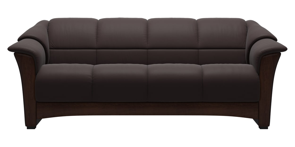 Paloma Leather Chocolate and Brown Base | Stressless Oslo Sofa | Valley Ridge Furniture