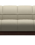 Paloma Leather Light Grey and Brown Base | Stressless Oslo Sofa | Valley Ridge Furniture